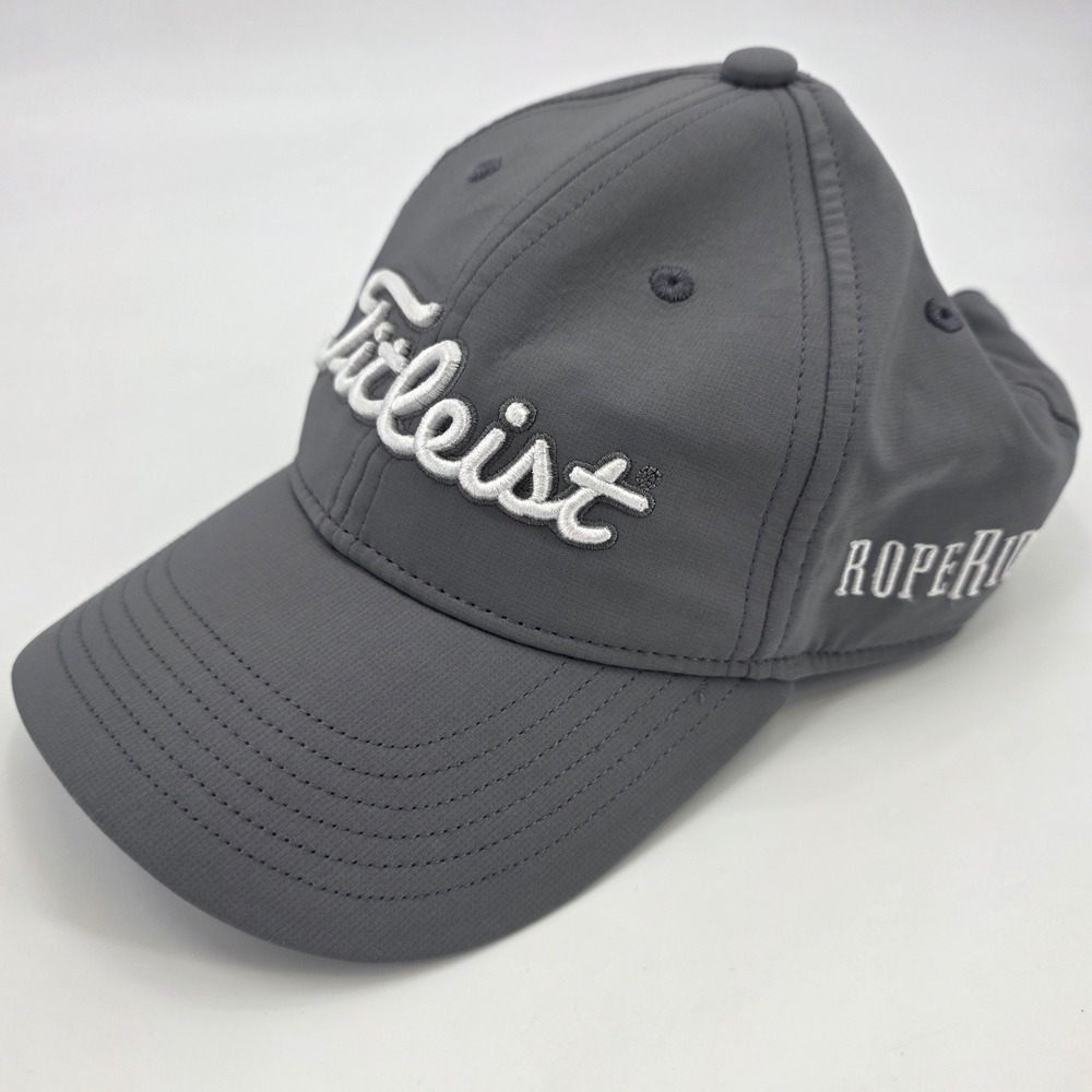 TITLEIST GOLF HAT YOUTH KIDS GRAY WHITE PROSPECTOR ROPE RIDER COURSE SUNCADIA WA